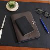 Panama Cross-Grain Leather Notebook - OU Panama Cross-Grain Leather Notebook - OU
