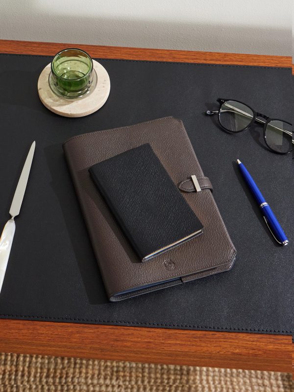 Panama Cross-Grain Leather Notebook - OU Panama Cross-Grain Leather Notebook - OU