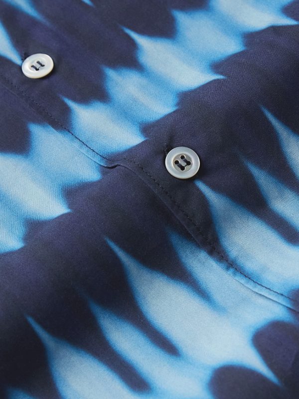 Ross Tie-Dyed Cotton-Poplin Shirt - CU Ross Tie-Dyed Cotton-Poplin Shirt - CU