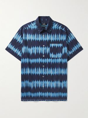 Ross Tie-Dyed Cotton-Poplin Shirt Ross Tie-Dyed Cotton-Poplin Shirt