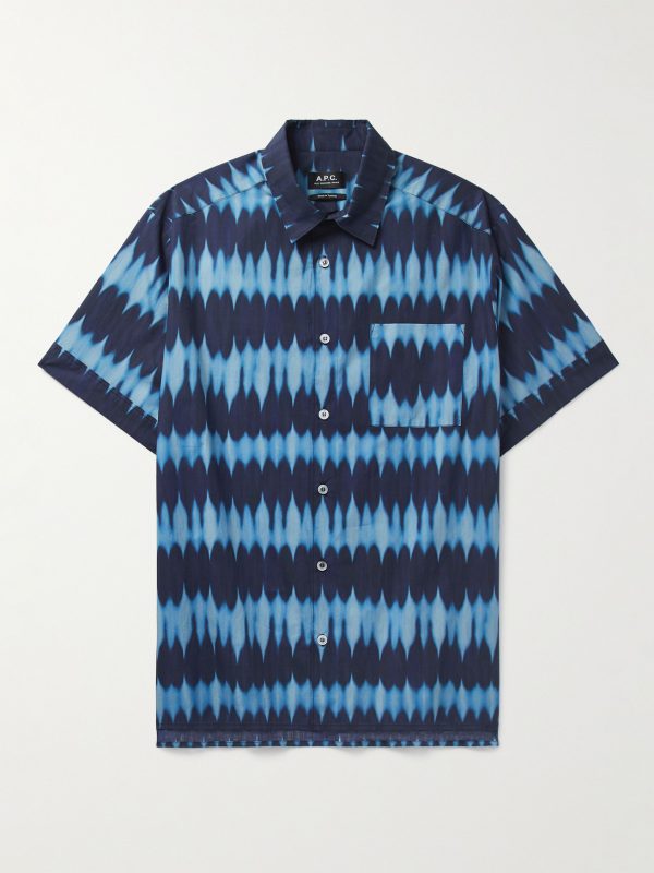 Ross Tie-Dyed Cotton-Poplin Shirt Ross Tie-Dyed Cotton-Poplin Shirt