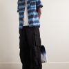 Ross Tie-Dyed Cotton-Poplin Shirt - OU Ross Tie-Dyed Cotton-Poplin Shirt - OU