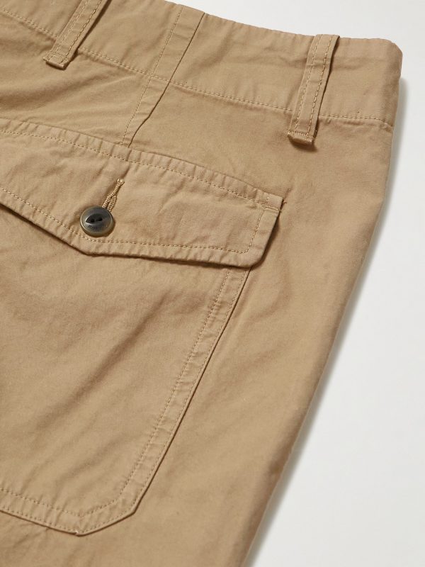 Cliffe Straight-Leg Peached-Cotton Shorts - E1 Cliffe Straight-Leg Peached-Cotton Shorts - E1