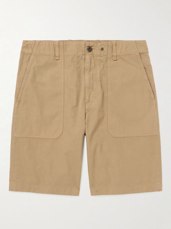 Cliffe Straight-Leg Peached-Cotton Shorts Cliffe Straight-Leg Peached-Cotton Shorts