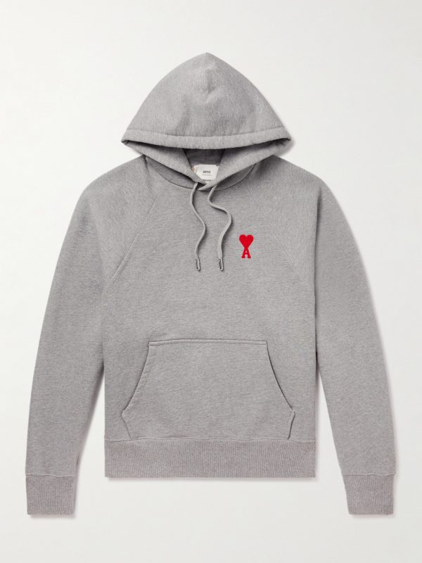 Logo-Embroidered Cotton-Blend Jersey Hoodie Logo-Embroidered Cotton-Blend Jersey Hoodie