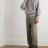Logo-Embroidered Cotton-Blend Jersey Hoodie - OU Logo-Embroidered Cotton-Blend Jersey Hoodie - OU