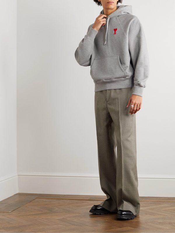 Logo-Embroidered Cotton-Blend Jersey Hoodie - OU Logo-Embroidered Cotton-Blend Jersey Hoodie - OU