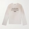 Edden U 1996 Logo-Print Distressed Cotton and Hemp-Blend T-Shirt Edden U 1996 Logo-Print Distressed Cotton and Hemp-Blend T-Shirt