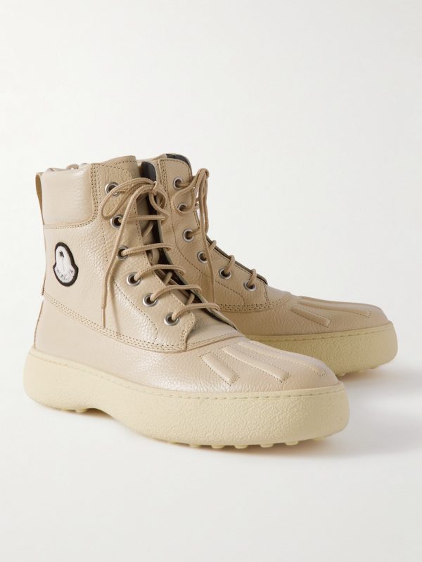 + Tod's + Palm Angels Winter Gommino Full-Grain Leather Boots - FR