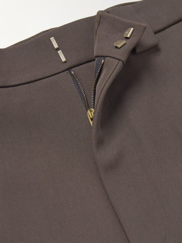 Eternal Straight-Leg Virgin Wool and Cotton-Blend Twill Trousers - E1 Eternal Straight-Leg Virgin Wool and Cotton-Blend Twill Trousers - E1