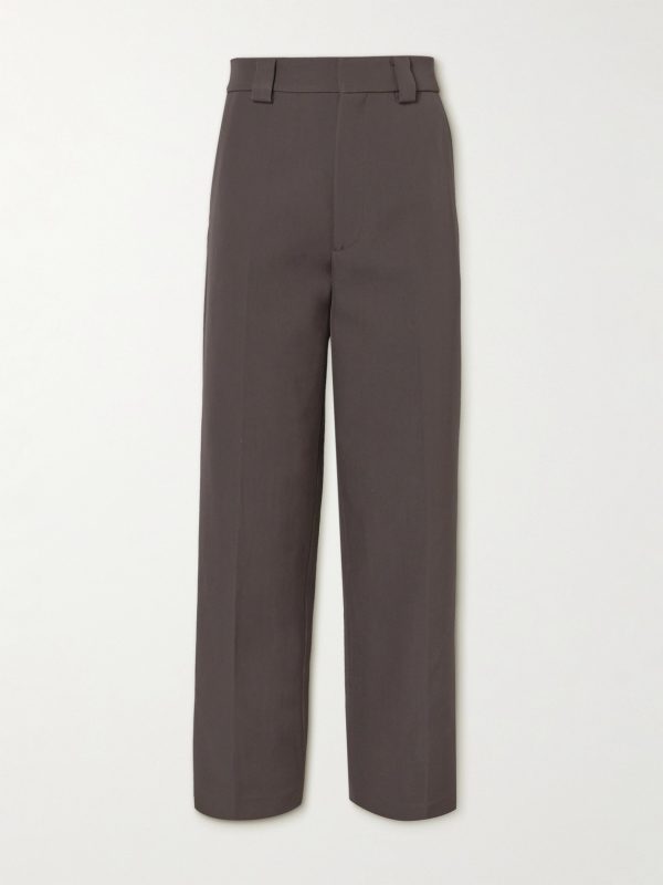 Eternal Straight-Leg Virgin Wool and Cotton-Blend Twill Trousers Eternal Straight-Leg Virgin Wool and Cotton-Blend Twill Trousers