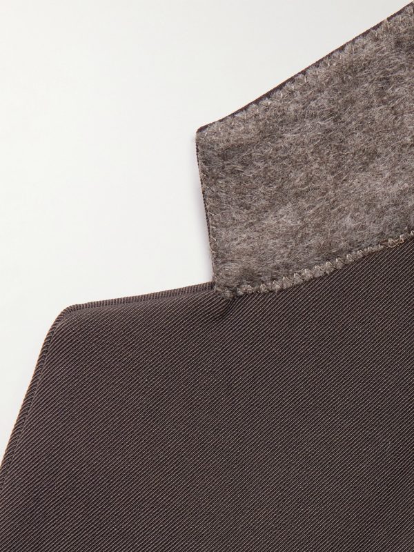 Eternal California Double-Breasted Virgin Wool and Cotton-Blend Twill Blazer - E1 Eternal California Double-Breasted Virgin Wool and Cotton-Blend Twill Blazer - E1