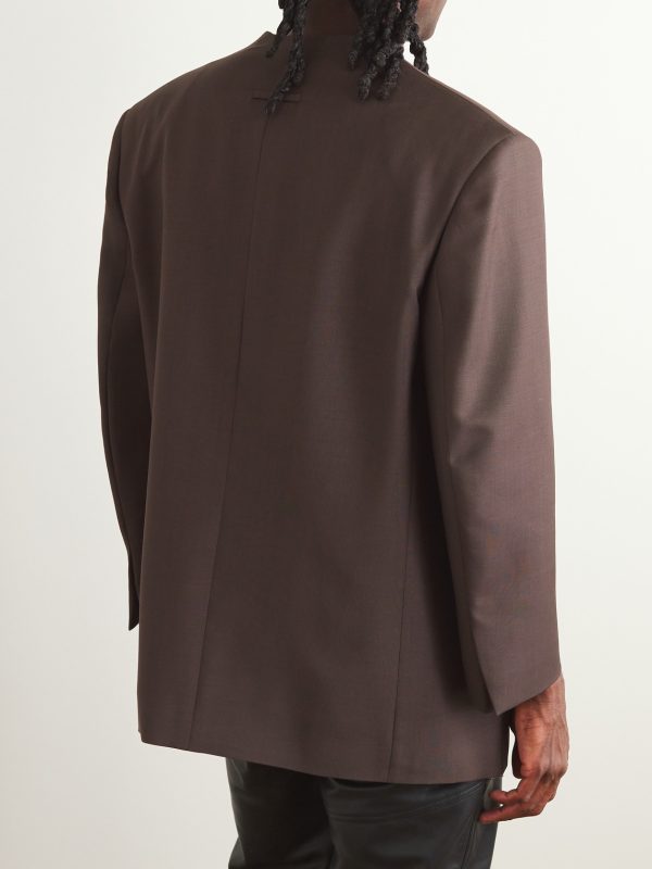 Eternal Oversized Mohair and Wool-Blend Blazer - BK Eternal Oversized Mohair and Wool-Blend Blazer - BK