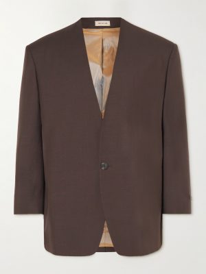 Eternal Oversized Mohair and Wool-Blend Blazer Eternal Oversized Mohair and Wool-Blend Blazer