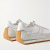 Flow Runner Leather-Trimmed Suede and Nylon Sneakers - BK Flow Runner Leather-Trimmed Suede and Nylon Sneakers - BK
