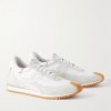 Flow Runner Leather-Trimmed Suede and Nylon Sneakers - FR Flow Runner Leather-Trimmed Suede and Nylon Sneakers - FR
