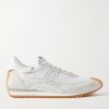 Flow Runner Leather-Trimmed Suede and Nylon Sneakers Flow Runner Leather-Trimmed Suede and Nylon Sneakers