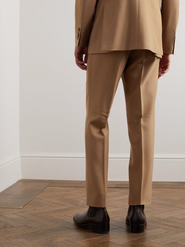 Clarence Slim-Fit Wool and Silk-Blend Twill Suit Trousers - BK
