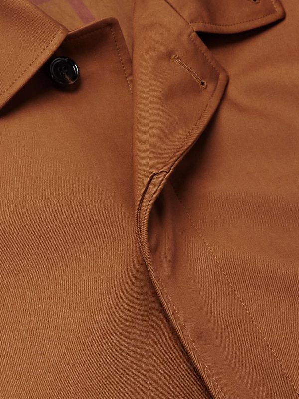 Clapham Logo-Embroidered Cotton-Gabardine Coat - CU Clapham Logo-Embroidered Cotton-Gabardine Coat - CU