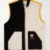+ Carhartt WIP Logo-Detailed Colour-Block Shearling Gilet + Carhartt WIP Logo-Detailed Colour-Block Shearling Gilet