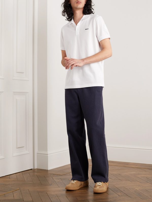 Logo-Embroidered Cotton-Piqué Polo Shirt - OU
