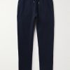 Tapered Webbing-Trimmed Stretch-Cotton Jersey Sweatpants Tapered Webbing-Trimmed Stretch-Cotton Jersey Sweatpants