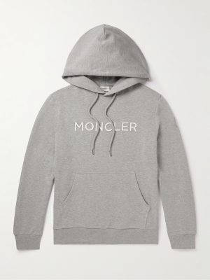 Logo-Embroidered Cotton-Jersey Hoodie