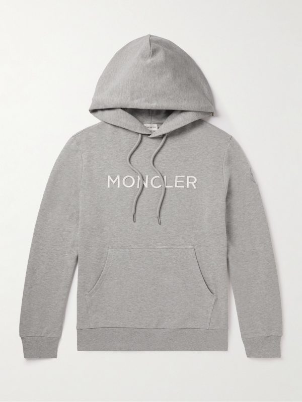 Logo-Embroidered Cotton-Jersey Hoodie Logo-Embroidered Cotton-Jersey Hoodie