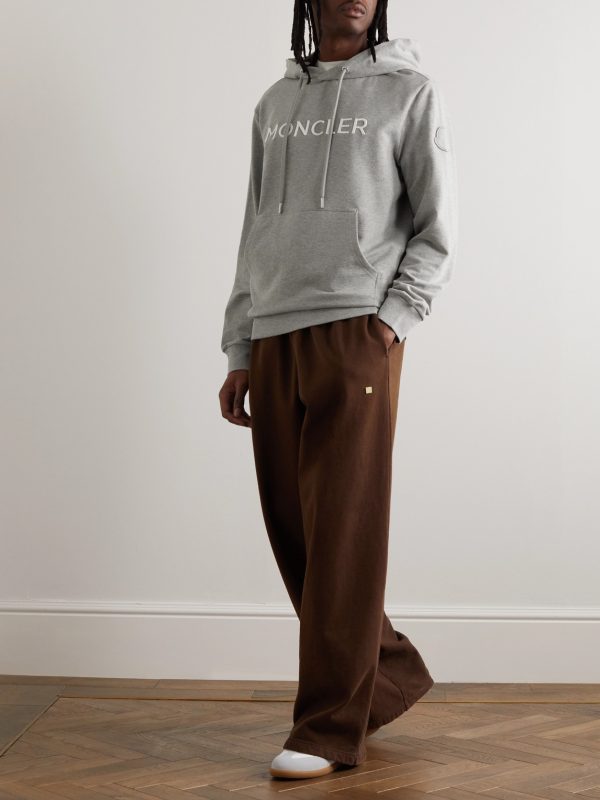 Logo-Embroidered Cotton-Jersey Hoodie - OU Logo-Embroidered Cotton-Jersey Hoodie - OU