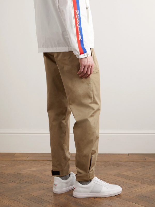 Tapered Cotton-Blend Gabardine Trousers - BK Tapered Cotton-Blend Gabardine Trousers - BK