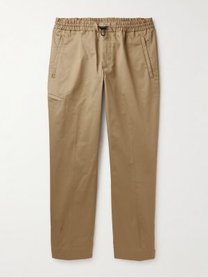 Tapered Cotton-Blend Gabardine Trousers Tapered Cotton-Blend Gabardine Trousers