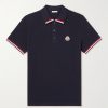 Logo-Appliquéd Striped Cotton-Piqué Polo Shirt Logo-Appliquéd Striped Cotton-Piqué Polo Shirt