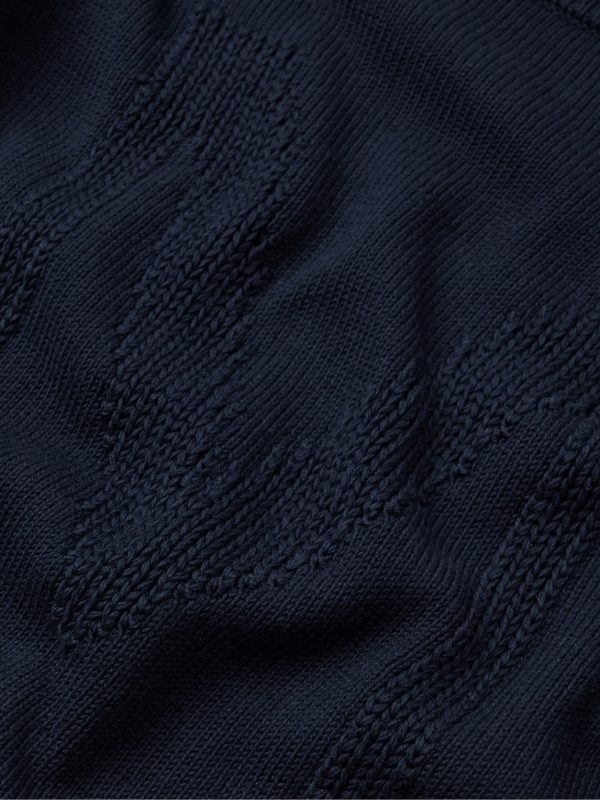 Logo-Jacquard Cotton Sweater - CU