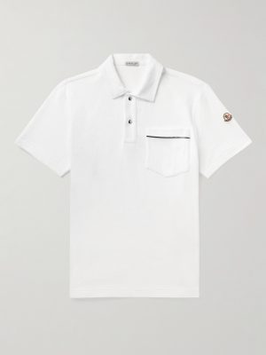 Logo-Appliquéd Cotton-Terry Polo Shirt Logo-Appliquéd Cotton-Terry Polo Shirt