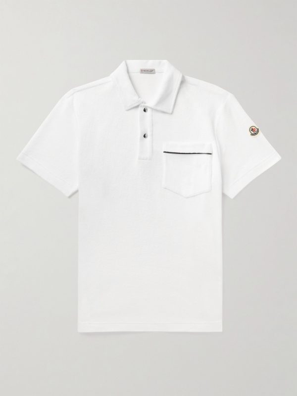 Logo-Appliquéd Cotton-Terry Polo Shirt