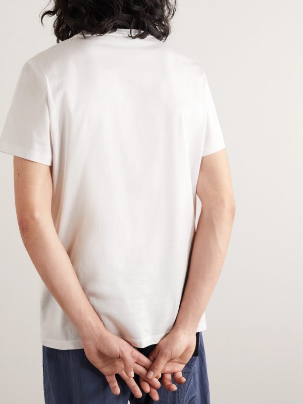 Logo-Appliquéd Cotton-Jersey T-Shirt - BK