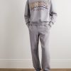 Glittered Logo-Print Cotton-Jersey Sweatshirt - OU Glittered Logo-Print Cotton-Jersey Sweatshirt - OU