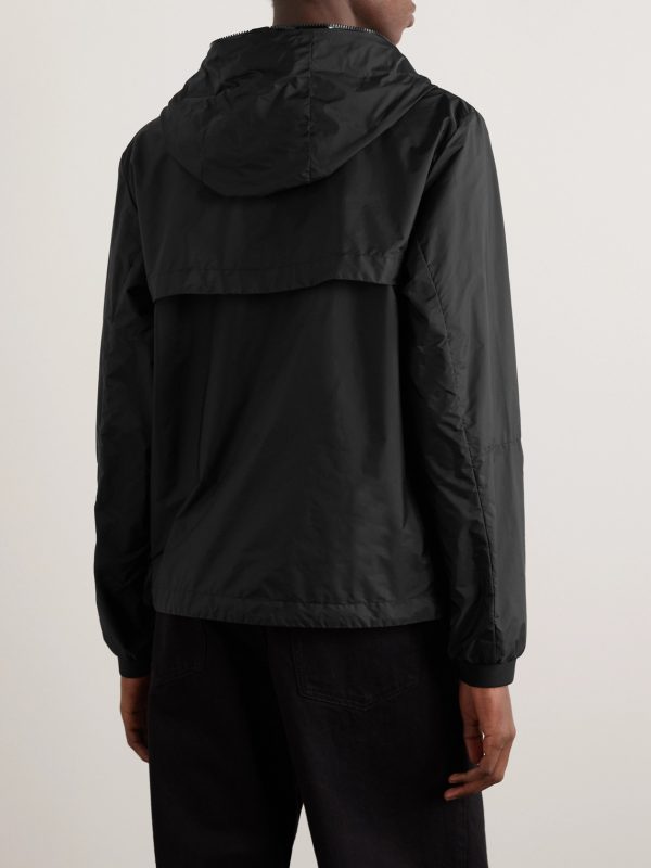 Junichi Logo-Appliquéd Shell Hooded Jacket - BK Junichi Logo-Appliquéd Shell Hooded Jacket - BK