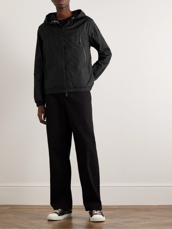 Junichi Logo-Appliquéd Shell Hooded Jacket - OU Junichi Logo-Appliquéd Shell Hooded Jacket - OU