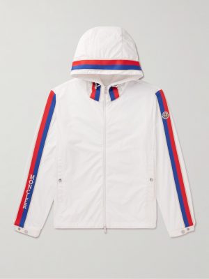 Rukbat Logo-Appliquéd Webbing-Trimmed Shell Hooded Jacket