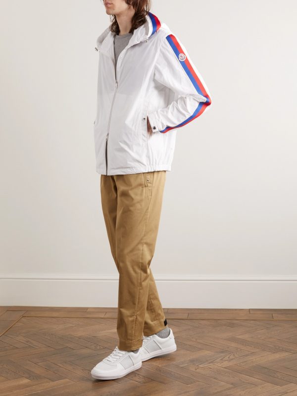 Rukbat Logo-Appliquéd Webbing-Trimmed Shell Hooded Jacket - OU Rukbat Logo-Appliquéd Webbing-Trimmed Shell Hooded Jacket - OU