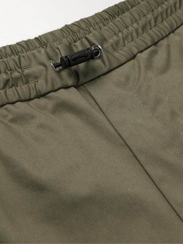 Straight-Leg Cotton-Blend Gabardine Shorts - E1 Straight-Leg Cotton-Blend Gabardine Shorts - E1