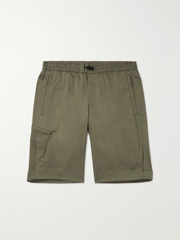 Straight-Leg Cotton-Blend Gabardine Shorts Straight-Leg Cotton-Blend Gabardine Shorts