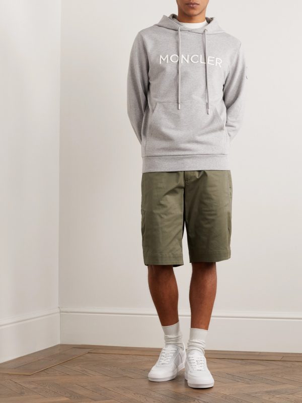 Straight-Leg Cotton-Blend Gabardine Shorts - OU Straight-Leg Cotton-Blend Gabardine Shorts - OU