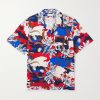 Camp-Collar Printed Cotton-Poplin Shirt Camp-Collar Printed Cotton-Poplin Shirt