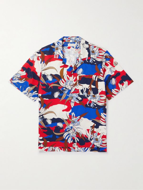 Camp-Collar Printed Cotton-Poplin Shirt Camp-Collar Printed Cotton-Poplin Shirt