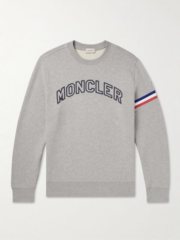 Logo-Print Striped Cotton-Jersey Sweatshirt Logo-Print Striped Cotton-Jersey Sweatshirt