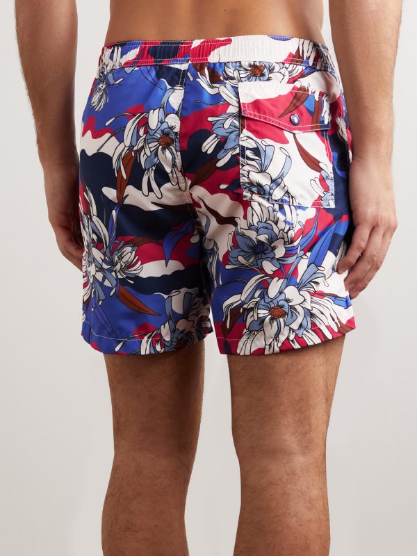 Slim-Fit Mid-Length Floral-Print Swim Shorts - BK Slim-Fit Mid-Length Floral-Print Swim Shorts - BK