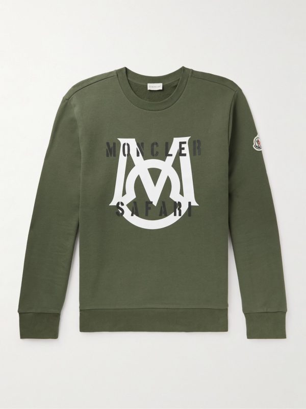 Logo-Appliquéd Printed Cotton-Jersey Sweatshirt Logo-Appliquéd Printed Cotton-Jersey Sweatshirt
