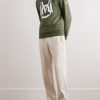 Logo-Appliquéd Printed Cotton-Jersey Sweatshirt - OU Logo-Appliquéd Printed Cotton-Jersey Sweatshirt - OU